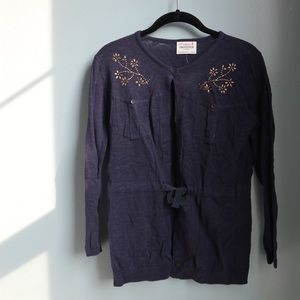 Zara Girls Navy cardigan
